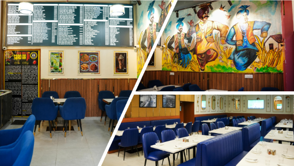 Food mall in Gurgaon featuring Delhi Waale Sardar Ji restaurant at The Vensej Mall with authentic North Indian dining and vibrant interiors